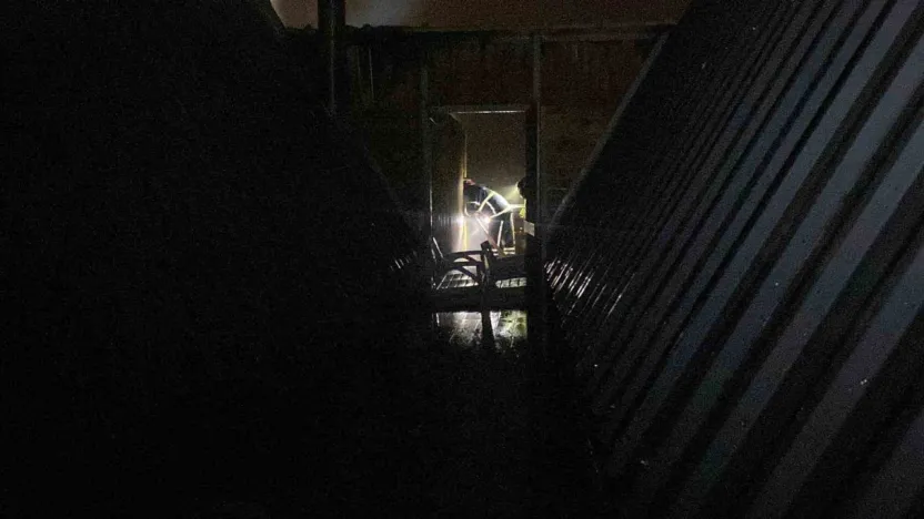 Kocaeli'de bungalovda çıkan yangın paniğe neden oldu