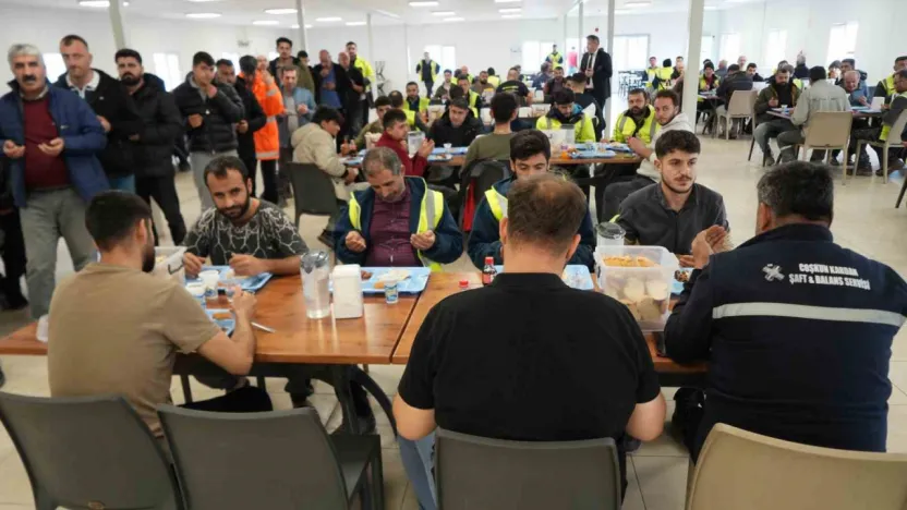 Körfezray şantiyesinde deprem şehitleri anıldı