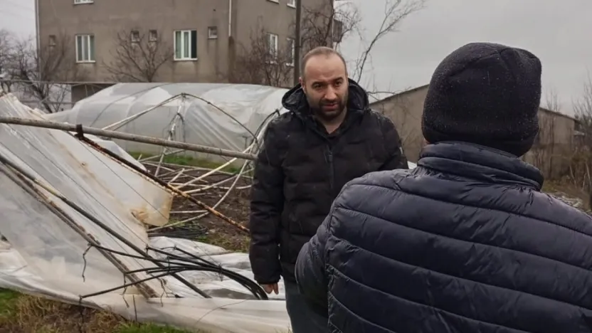 MHP fırtınadan zarar gören mahallelerde