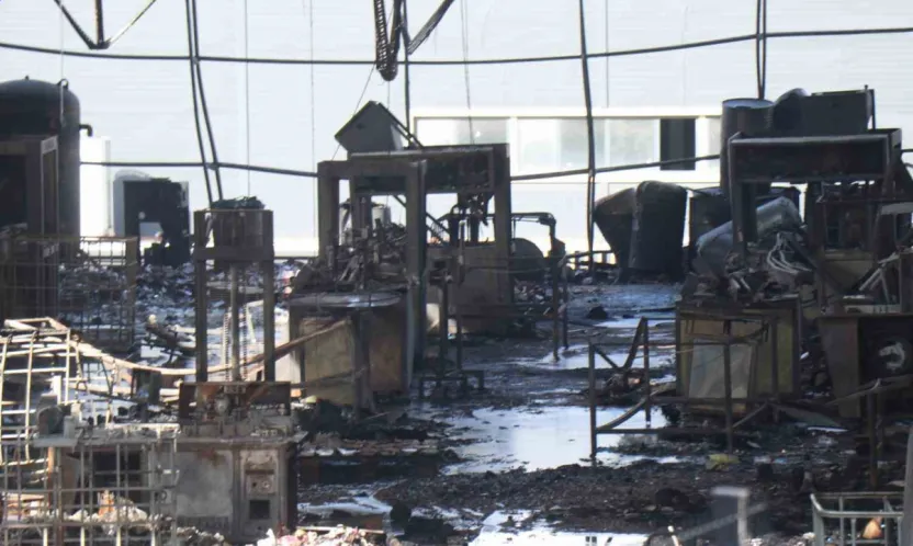 6 kişinin hayatını kaybettiği tesisin içi görüntülendi