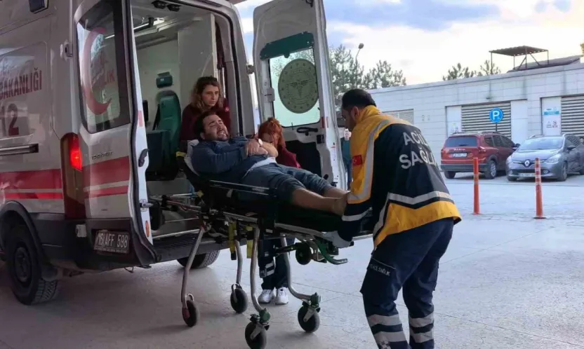 600 kiloluk demir silindirin altında kaldı