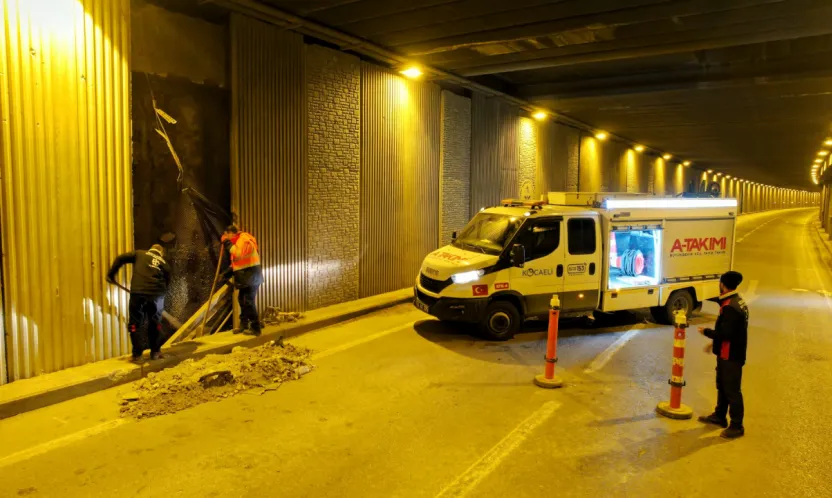 Büyükşehir, Seka Tüneli'ndeki panelleri yeniledi