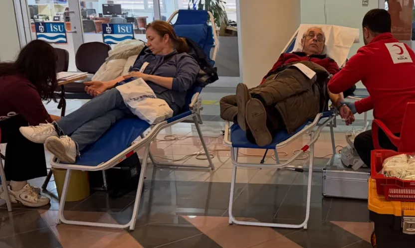 Kan bağışında bulundular