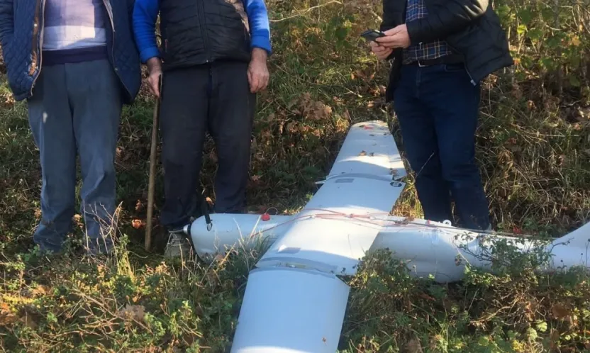 İzmit'e İHA düştü