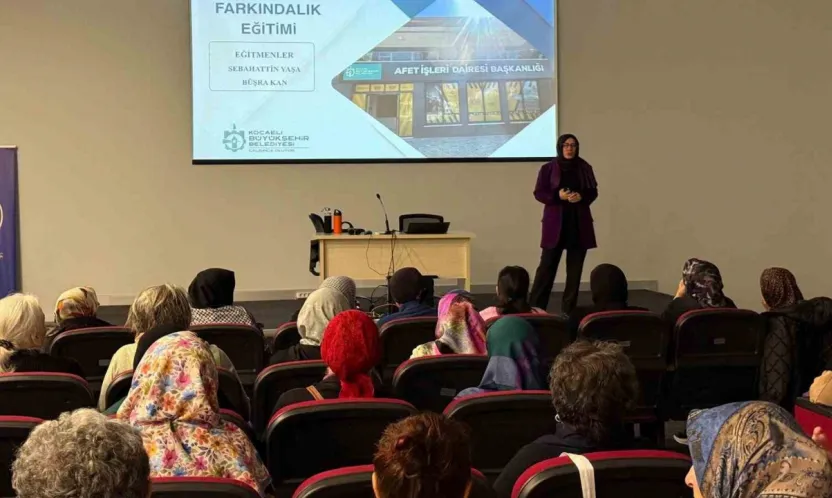 Kadınlara afet bilinci eğitimi