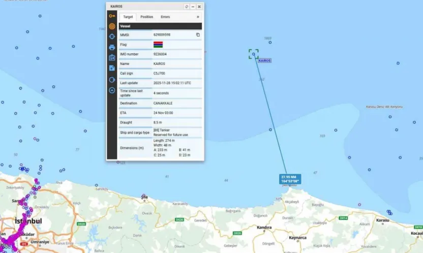 Kandıra açıklarında gemi yangını: Çok sayıda ekip sevk edildi