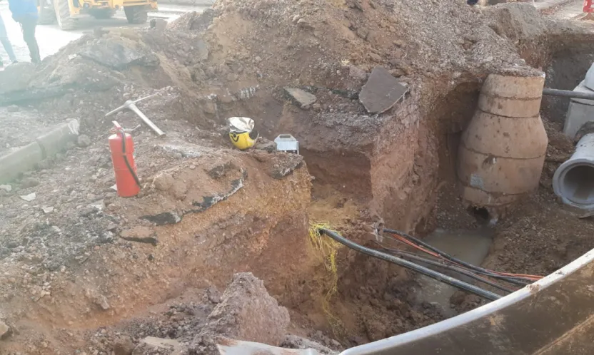 Kepçe operatörü boruyu patlattı,  3 sokak gazsız kaldı