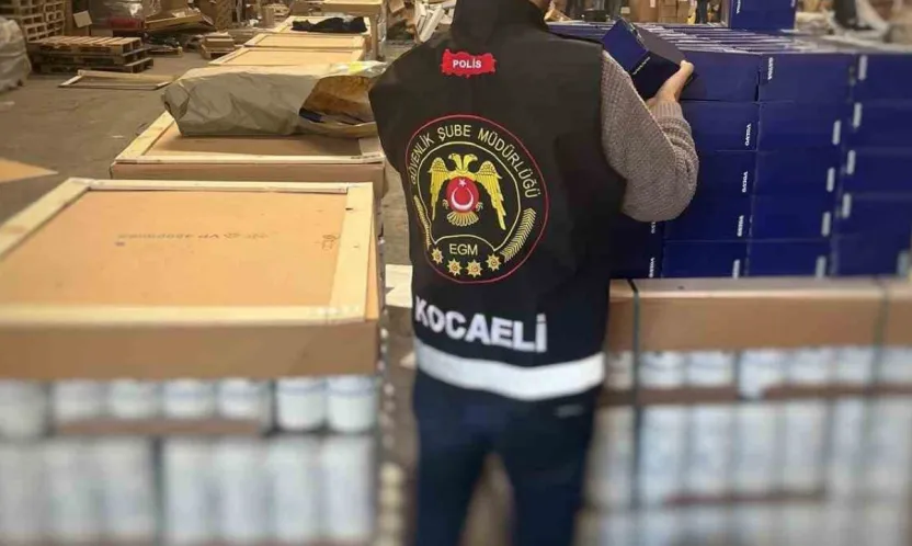 Kocaeli'de 15 milyon liralık sahte yedek parça ele geçirildi