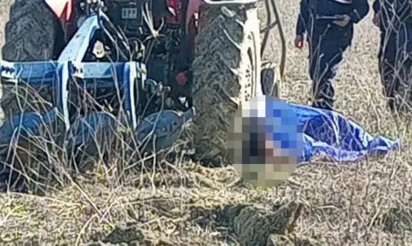 Eski muhtar traktörün altında kalarak can verdi