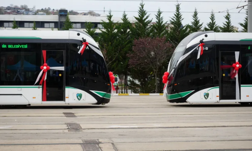 Kocaeli'de tramvay filosu 28 araca yükseldi