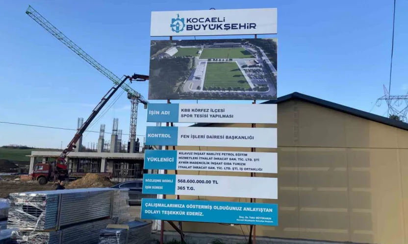 Kocaelispor'un modern spor üssü yükseliyor