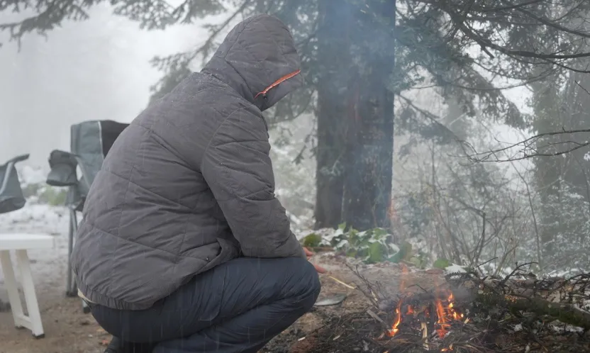 Samanlı Dağları'nın zirvesi beyaza büründü