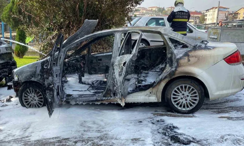 Yakıt aldıktan sonra alev aldı